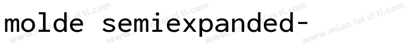 molde semiexpanded字体转换
